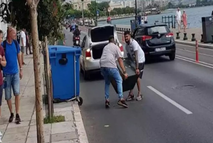 Θεσσαλονίκη: Ληστεία χρηματοκιβωτίου για γέλια και για κλάματα - Τους έπεσε στη μέση του δρόμου!