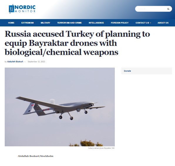Τουρκία: Ο Ερντογάν σχεδιάζει drones για χημικό πόλεμο αποκάλυψε το Nordic Monitor