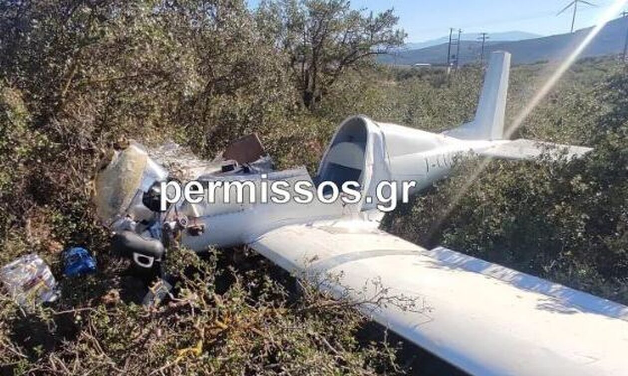 Πτώση μονοκινητήριου αεροσκάφους με ένα νεκρό στο 90ο χιλιόμετρο της Αθηνών - Λαμίας