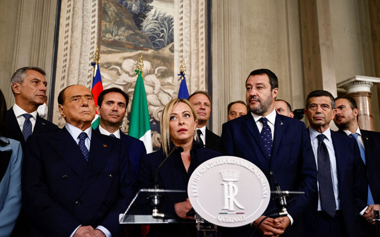 Εντολή σχηματισμού κυβέρνησης στη Μελόνι, παρουσίασε τους υπουργούς της