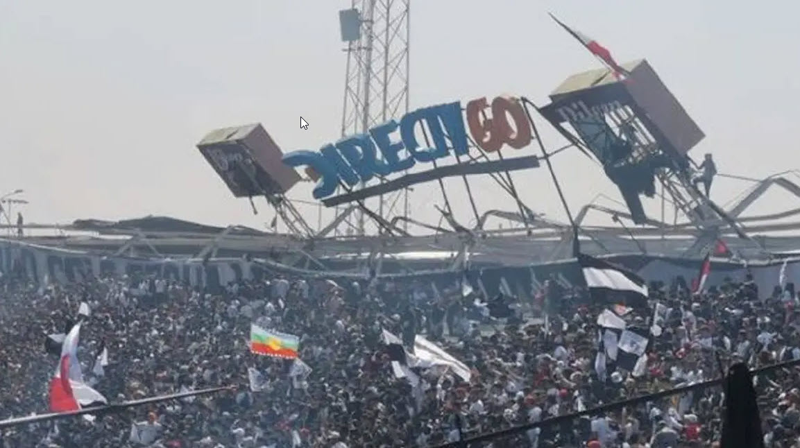 Χιλή: Σοκαριστικές εικόνες στο «Μονουμεντάλ», κατέρρευσε κερκίδα γεμάτη οπαδούς - Δείτε βίντεο