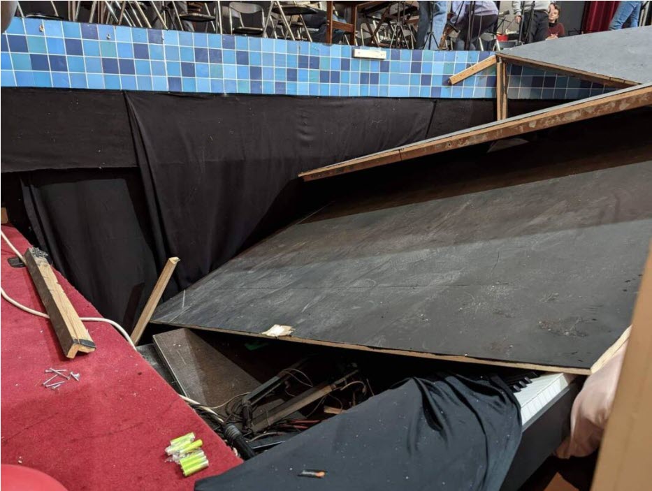 Δημοτικό Θέατρο Πειραιά: Κατέρρευσε μέρος της σκηνής – Τραυματίστηκαν ελαφρά μαθητές
