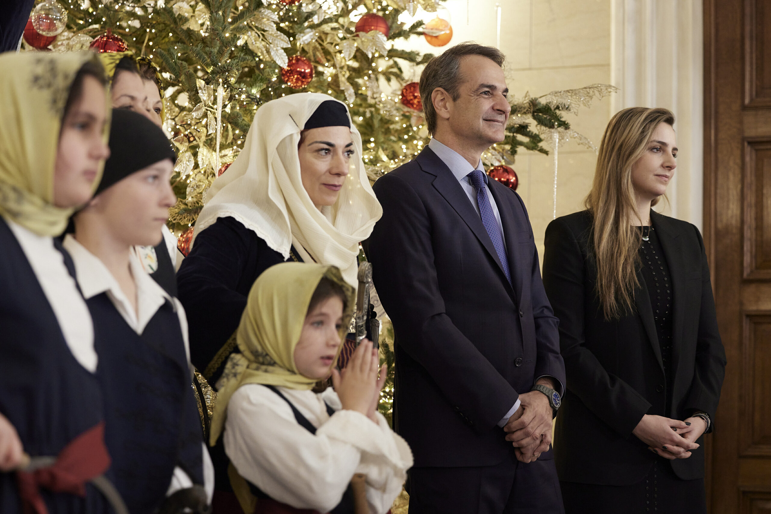 Κάλαντα της Πρωτοχρονιάς στον Πρωθυπουργό Κυριάκο Μητσοτάκη