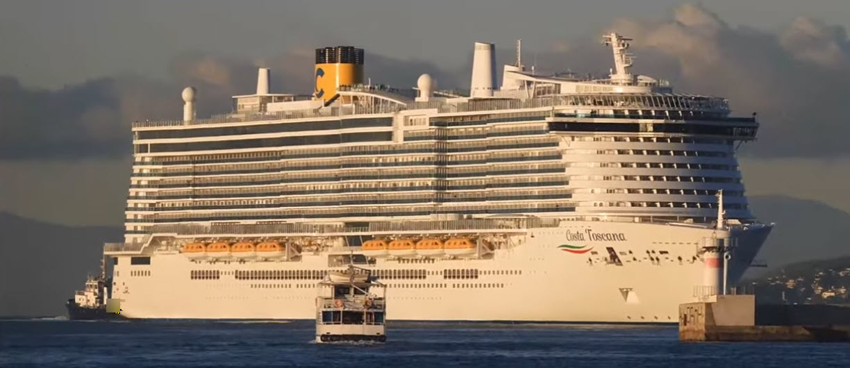 Στον Πειραιά για πρώτη φορά το νεότευκτο COSTA TOSCANA της Costa Cruises – Κινείται με καύσιμo LNG