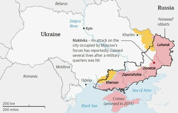 Ουκρανία: «Εκατοντάδες νεκροί Ρώσοι στρατιώτες» από πυραυλικό χτύπημα