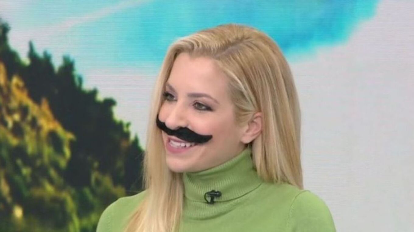 Μαρία Αναστασοπούλου: Εμφανίστηκε με μουστάκι στην εκπομπή «Καλημέρα Ελλάδα»