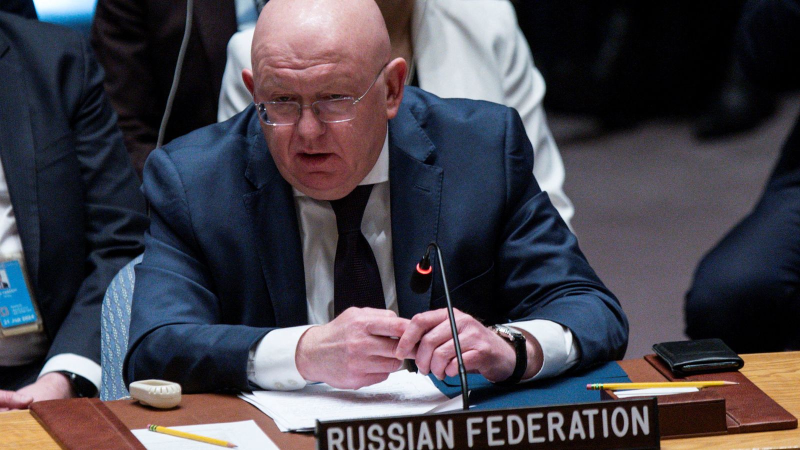 Ο Ρώσος πρεσβευτής διέκοψε ενός λεπτού σιγή για την Ουκρανία στον ΟΗΕ