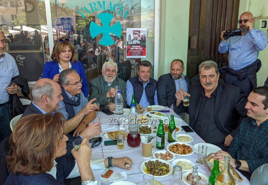 Κρήτη: Ντόρα Μπακογιάννη και Παύλος Πολάκης στο ίδιο τραπέζι στα Χανιά