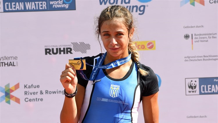 Αργυρό μετάλλιο για την Ευαγγελία Αναστασιάδου στο Ευρωπαϊκό Πρωτάθλημα Κωπηλασίας