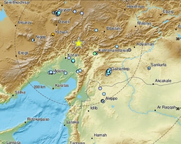 Τουρκία: Ισχυρός σεισμός κοντά στα Άδανα