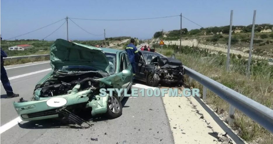 Κρήτη: Σοβαρό τροχαίο στον ΒΟΑΚ με τρεις τραυματίες