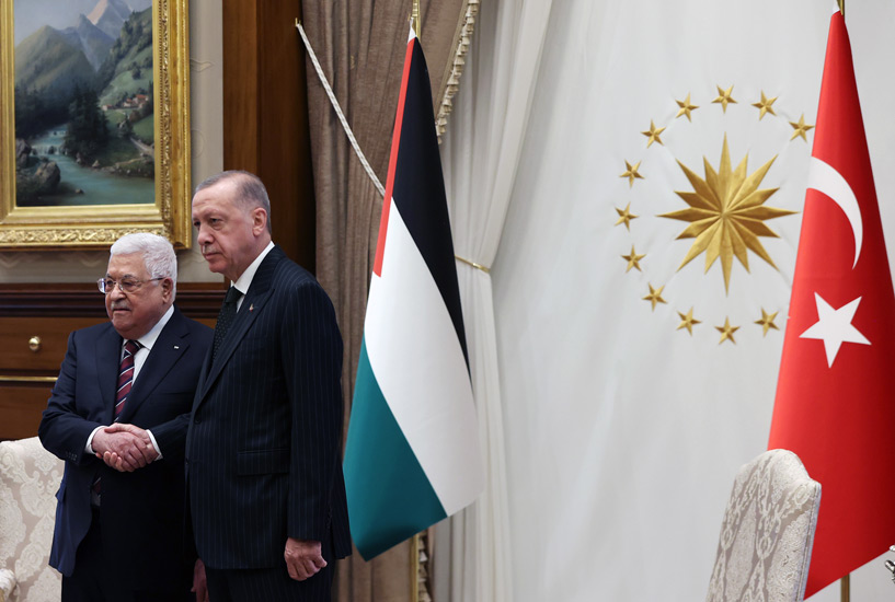 O Παλαιστίνιος Πρόεδρος Μαχμούντ Αμπάς στην Άγκυρα για συνάντηση με τον Ερντογάν