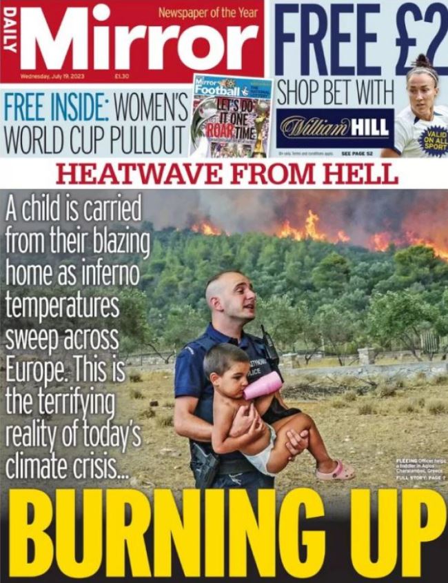 Πυρκαγιές στην Ελλάδα: Το γύρο του κόσμου κάνουν οι εικόνες της καταστροφής
