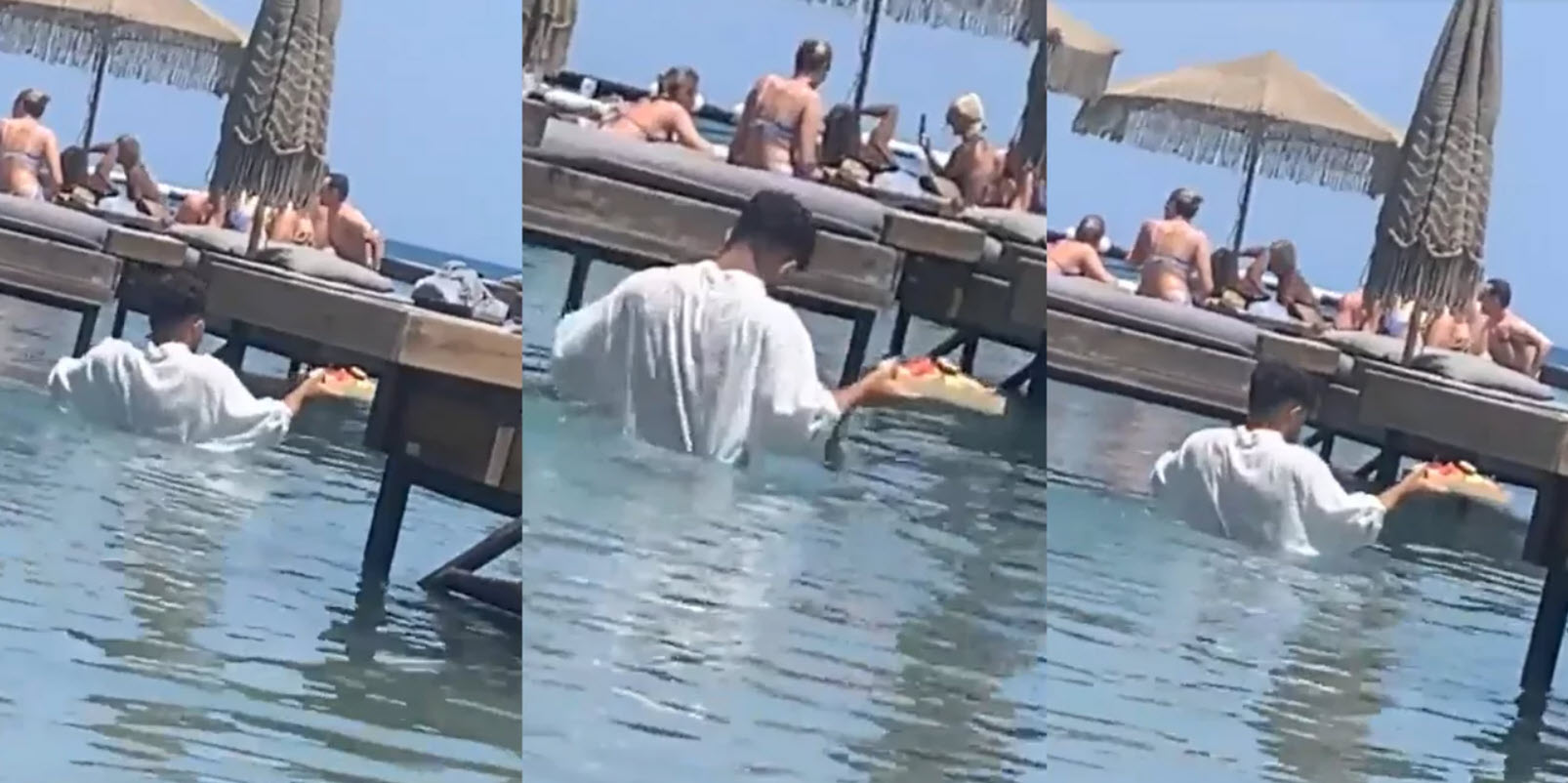 Ρόδος: Άμεση παρέμβαση Γεωργιάδη για το εξοργιστικό βίντεο με τον σερβιτόρο που πάει παραγγελία σχεδόν... κολυμπώντας!