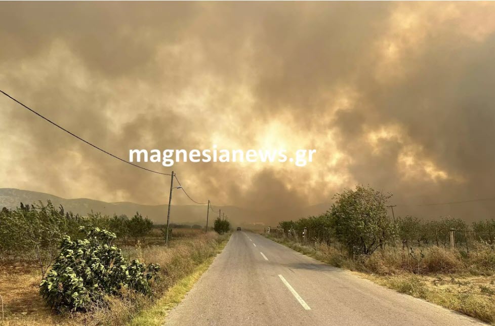 Βόλος: Φωτιές σε Βελεστίνο, Αλμυρό και Νότιο Πήλιο - Εκκενώνεται το Σέσκλο - Σήμα εκκένωσης του 112 για την ΒΙ.ΠΕ