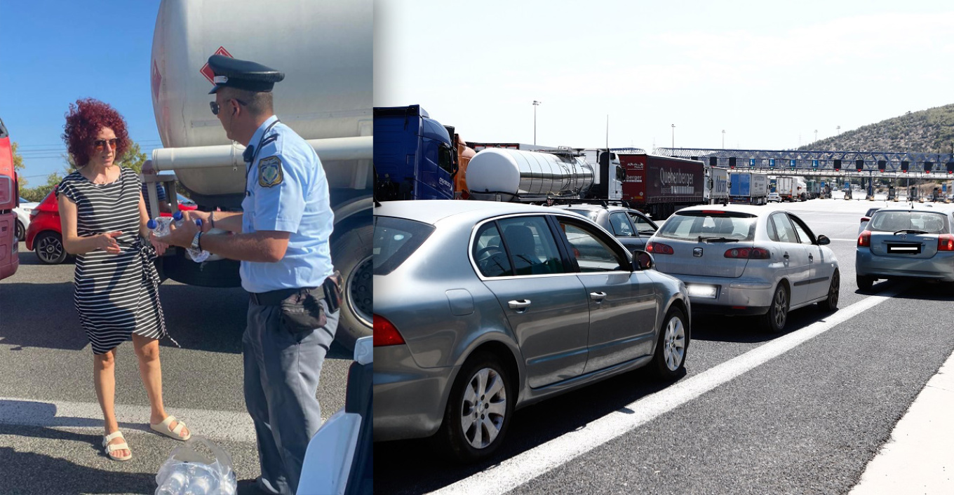 Εγκλωβισμένοι οδηγοί επί ώρες στην Αθηνών - Κορίνθου λόγω της επιχείρησης στο βυτιοφόρο