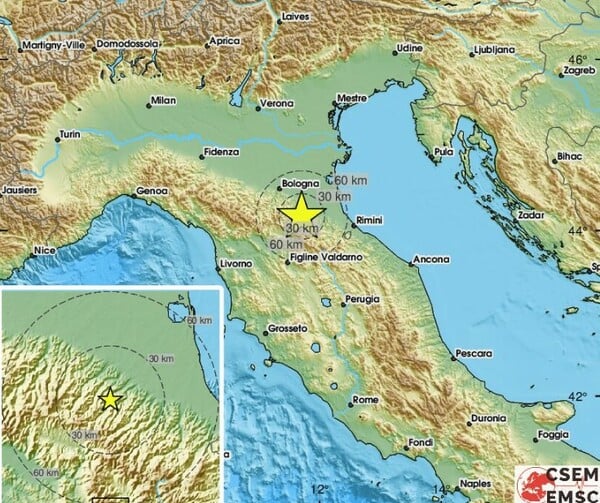 Ισχυρός σεισμός στη βόρεια Ιταλία. Συνεχείς μετασεισμοί