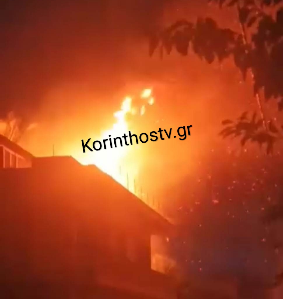 Συναγερμός στο Κιάτο: Φωτιά δίπλα σε σπίτια μετά από πτώση κεραυνού (βίντεο)