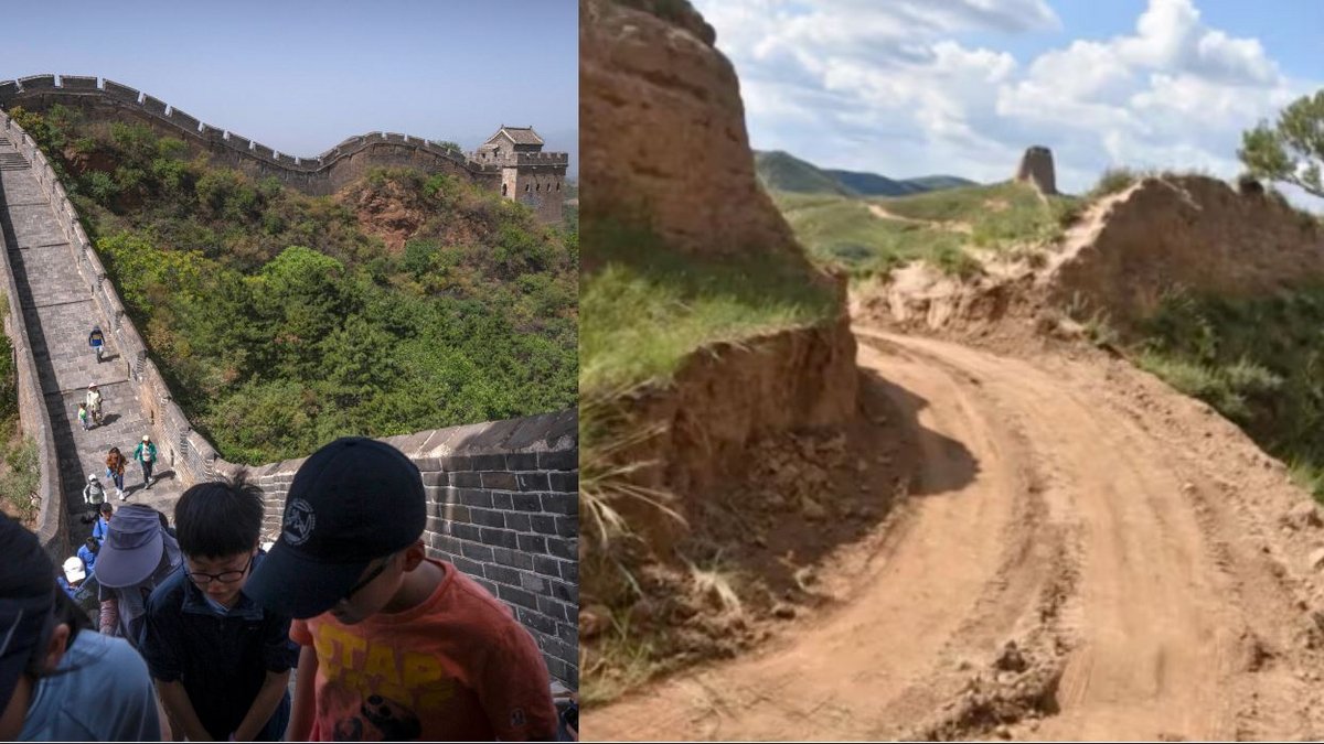 Άνοιξαν τρύπα στο Σινικό Τείχος, με εκσκαφέα- Για να «κόψουν» δρόμο