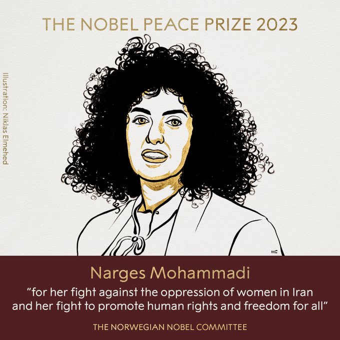 Νόμπελ Ειρήνης: Στην Ιρανή Ναργκίς Μοχαμαντί