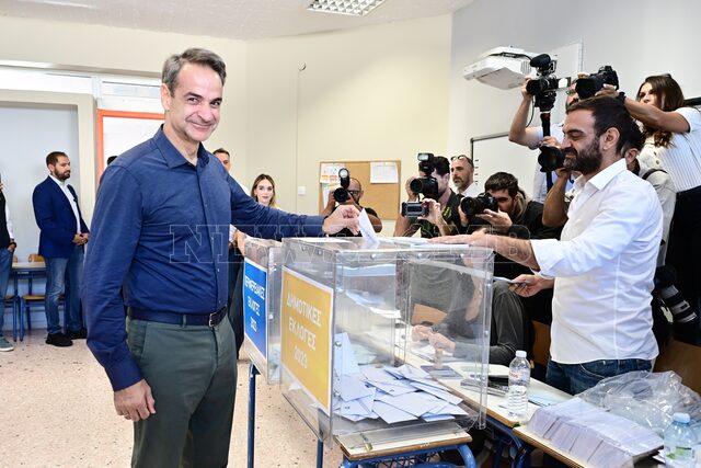 Αυτοδιοικητικές εκλογές 2023: Ψήφισε ο Κυριάκος Μητσοτάκης