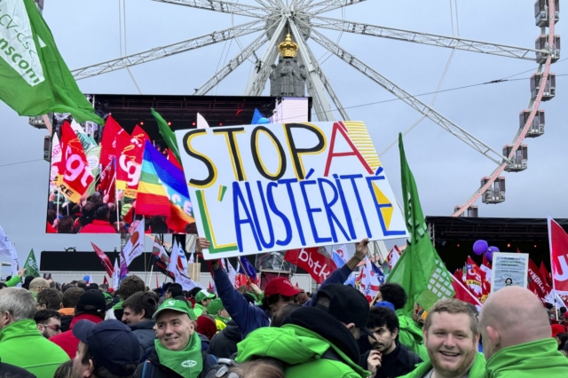 Βρυξέλλες: Μεγάλη πορεία κατά της λιτότητας