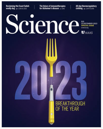 Το περιοδικό Science ανακηρύσσει τα πολυσυζητημένα φάρμακα απώλειας βάρους GLP-1 ως επίτευγμα της χρονιάς για το 2023