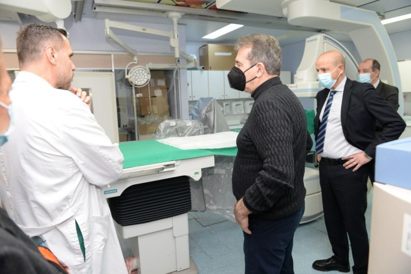 Επίσκεψη του Μιχ. Χρυσοχοΐδη στη ΜΑΦ για τα Αγγειακά Εγκεφαλικά Επεισόδια στο Νοσοκομείο «Παπαγεωργίου»
