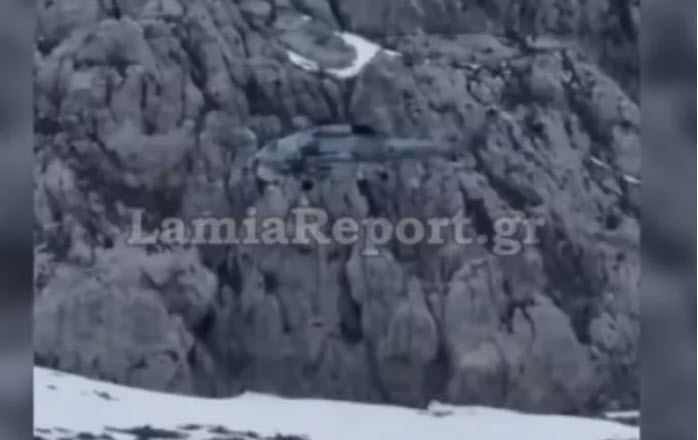 Εύβοια: Βίντεο από τη διάσωση με ελικόπτερο του 38χρονου ορειβάτη