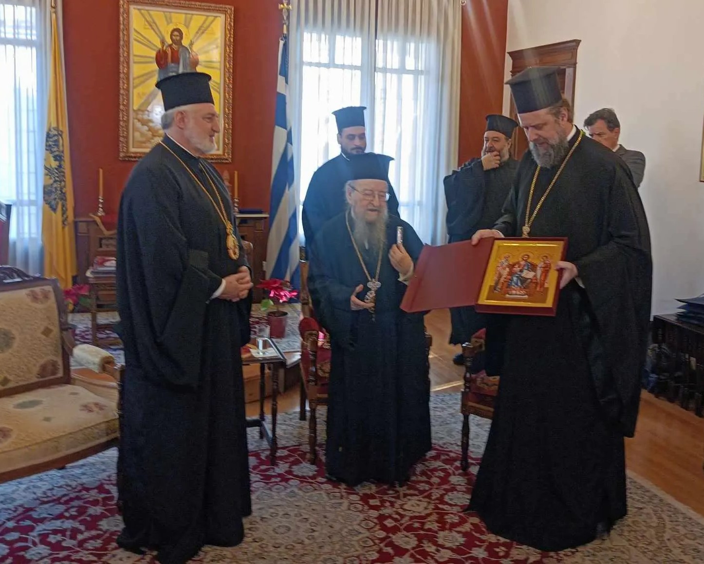 Θεσσαλονίκη: Επίσκεψη αρχιεπισκόπου Αμερικής Ελπιδοφόρου στη μητρόπολη Θεσσαλονίκης