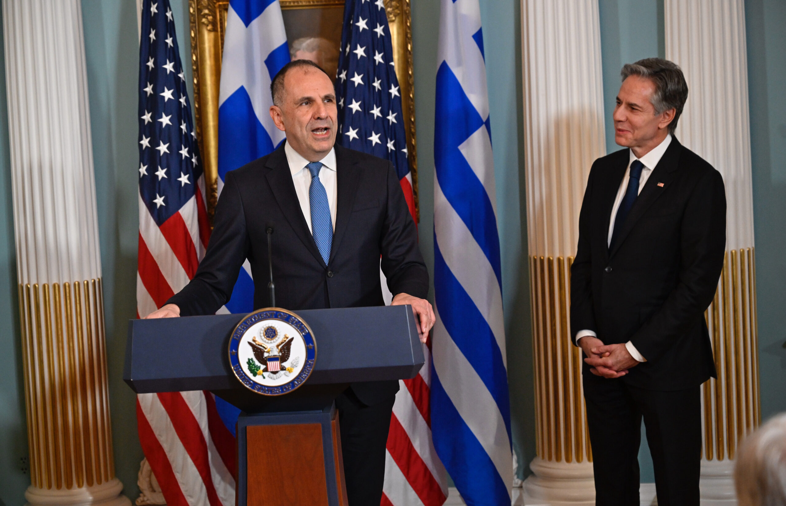 Συνάντηση Γ. Γεραπετρίτη - Α. Μπλίνκεν: Περαιτέρω ενδυνάμωση της στρατηγικής σχέσης ΗΠΑ - Ελλάδας