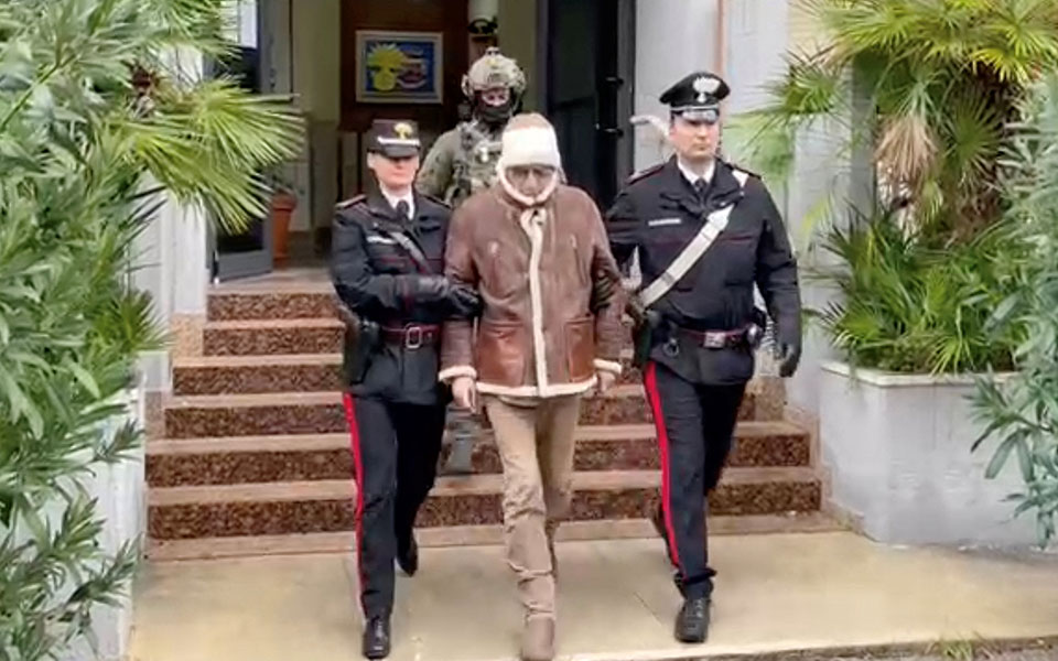 Ιταλία: Συνελήφθησαν 3 συνεργοί του αρχινονού της μαφίας Ματέο Μεσίνα Ντενάρο
