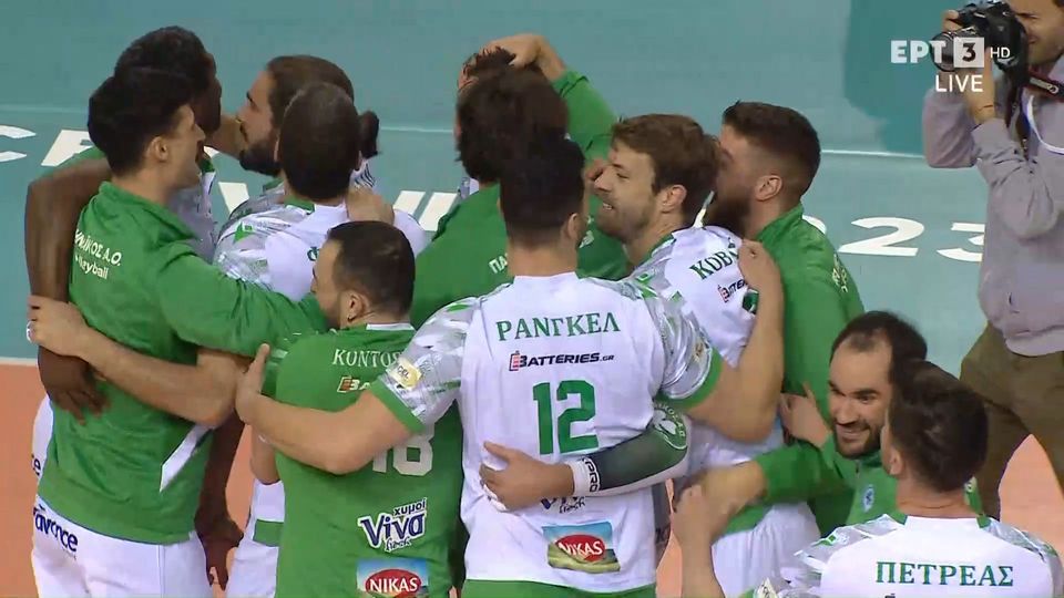ΠΑΟΚ - Παναθηναϊκός 1-3: Οι πράσινοι άλωσαν για δεύτερη φορά το Παλατάκι και προκρίθηκαν στους τελικούς της Volley League