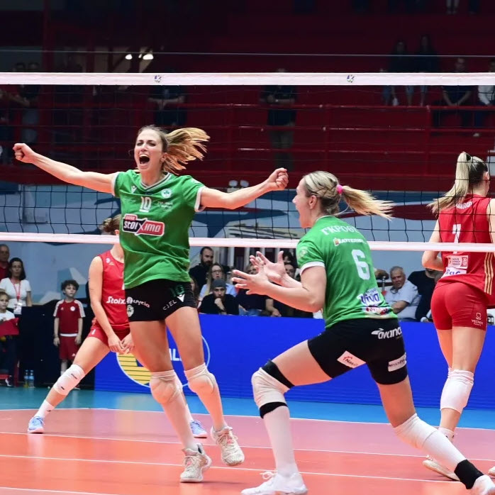 Ο Παναθηναϊκός έκανε το three-peat στη Volley League γυναικών: Ατσάλινες οι "πράσινες", ολοκλήρωσαν την επική ανατροπή στο "Μελίνα Μερκούρη"