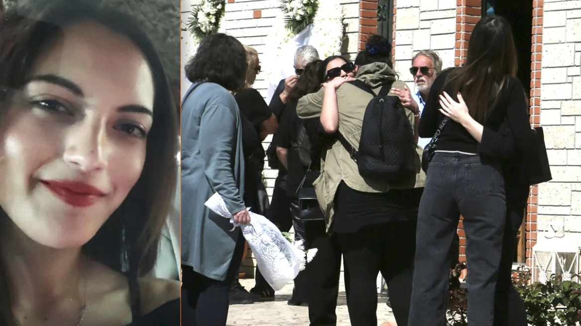 Θρήνος στην κηδεία της 28χρονης Κυριακής που δολοφονήθηκε έξω από το ΑΤ Αγίων Αναργύρων