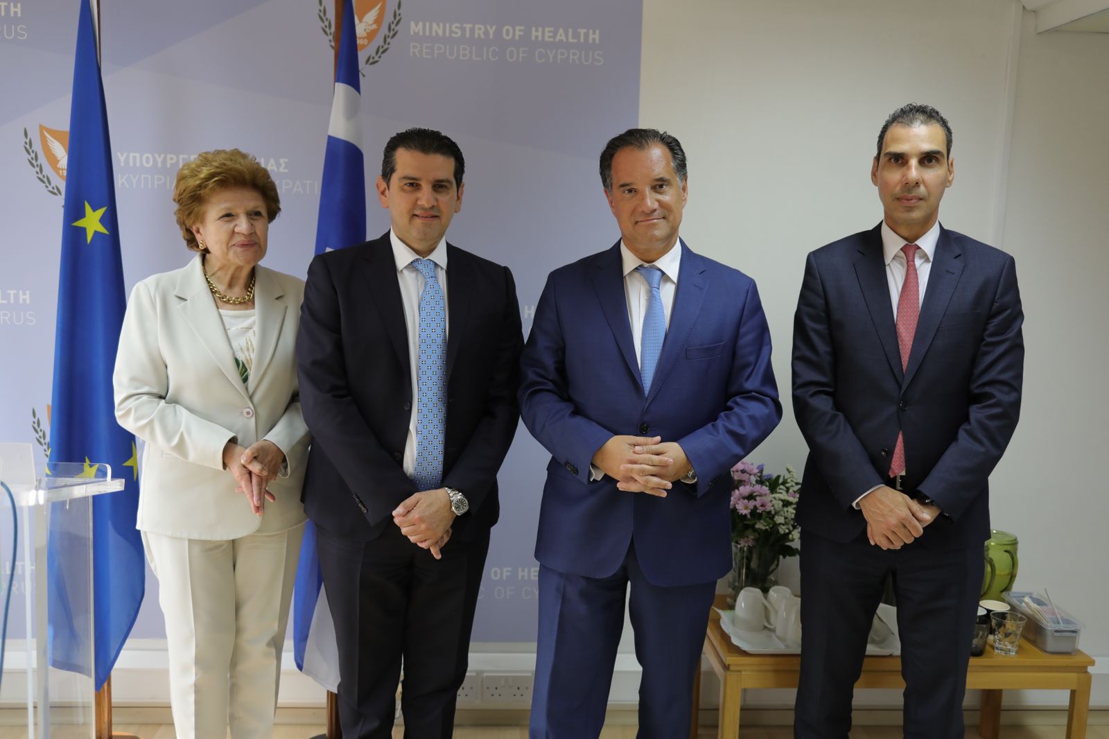 Συνάντηση του υπ. Υγείας Άδωνι Γεωργιάδη με τον ομόλογο του της Κύπρου, Μιχάλη Δαμιανό