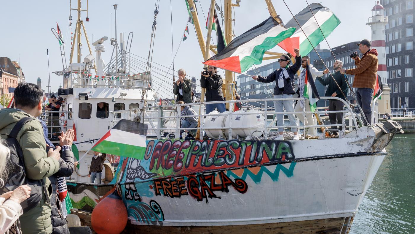 Πλοίο για τη Γάζα αγκυροβόλησε στην πόλη διεξαγωγής της φετινής Eurovision