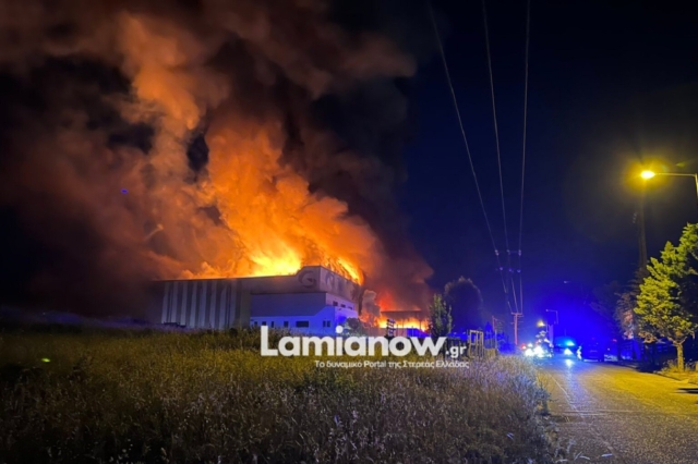 Λαμία: Από πρόθεση η φωτιά στο εργοστάσιο με τα σχολικά γεύματα λέει η πυροσβεστική