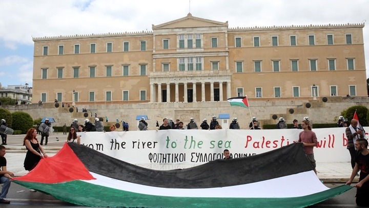 Απεργιακή συγκέντρωση-Σύνταγμα: Αλληλεγγύη στον Παλαιστινιακό λαό-Χαιρετισμοί Μ. Αρούρι, Γ. Ντόρκχομ